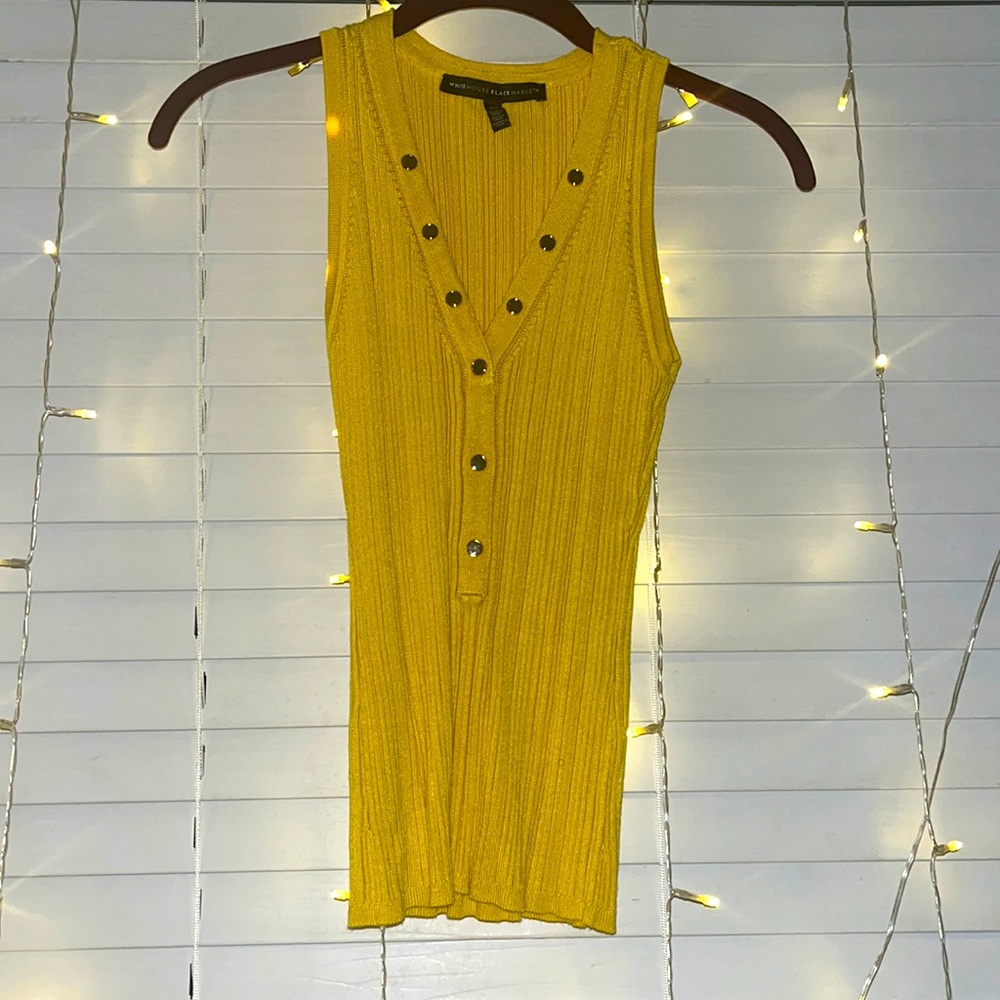 Bright yellow blouse